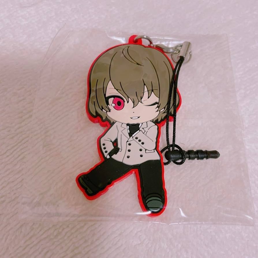 ペルソナ5 ぺたん娘　明智吾郎　ラバーストラップセット Amazon.co.jp: ペルソナ5 P5R 明智吾郎 クロウ ぺたん娘 ラバー